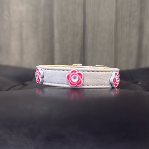Source Unknown Other - New Pink Flower With Crystals 10" Adjustable Collar For Small Dog